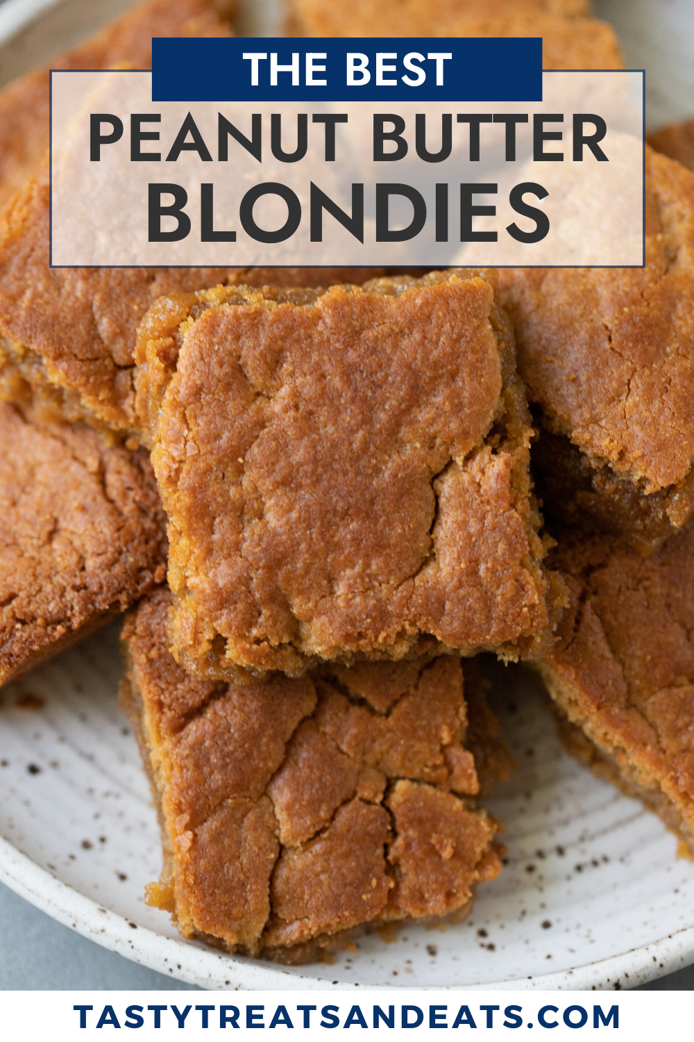 Chewy Peanut Butter Blondies Recipe Tasty Treats and Eats