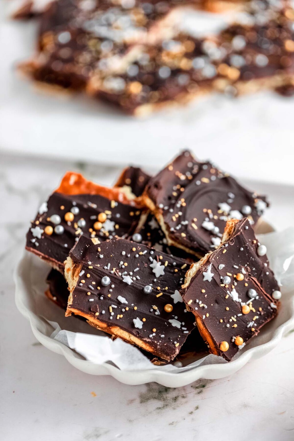 Saltine Cracker Toffee Candy - Tasty Treats and Eats